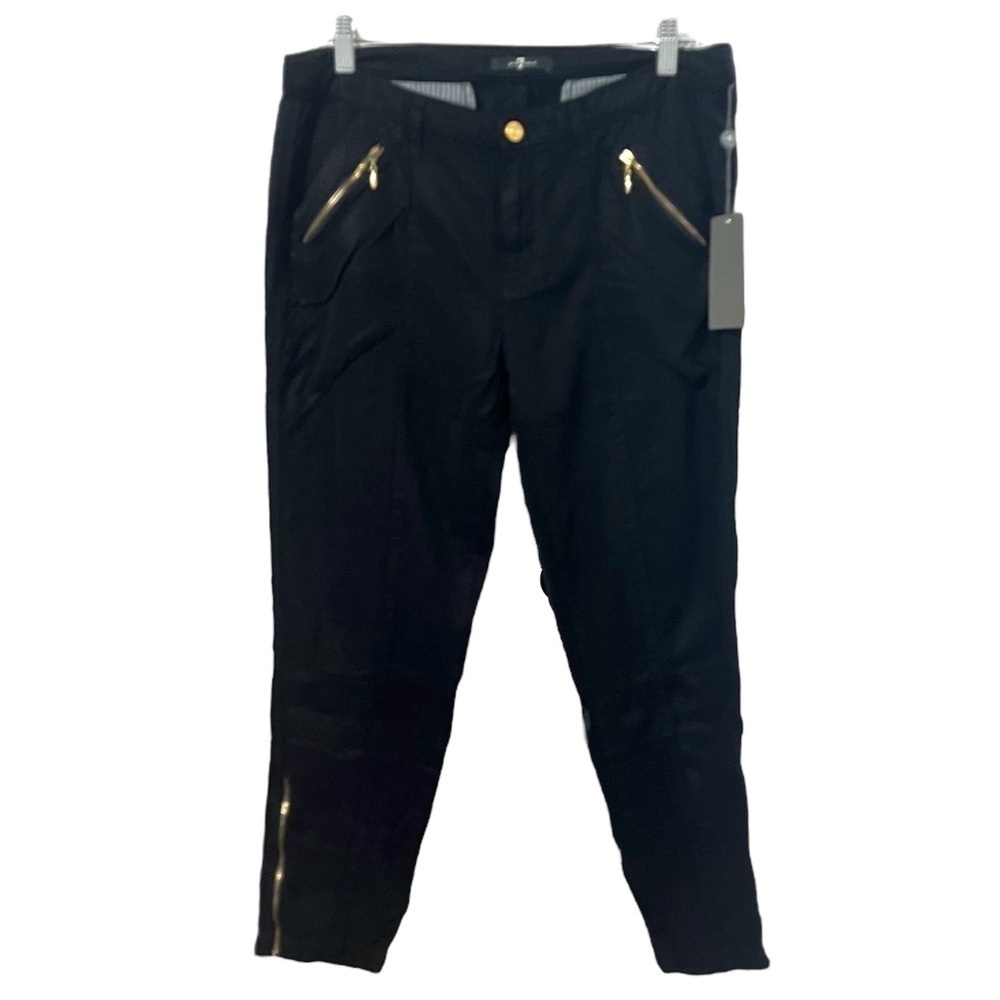 NWT 7 FOR ALL MANKIND Zip Chino Drapey Twill
Moto Pants Size 29
